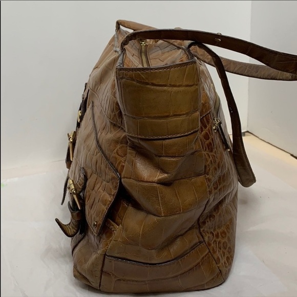 Ralph LAURN CROC EMBOSSED SATCHEL - Picture 4 of 10